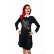 Dragstrip Kustom Devil Made Me Women`s Wednesday Dress